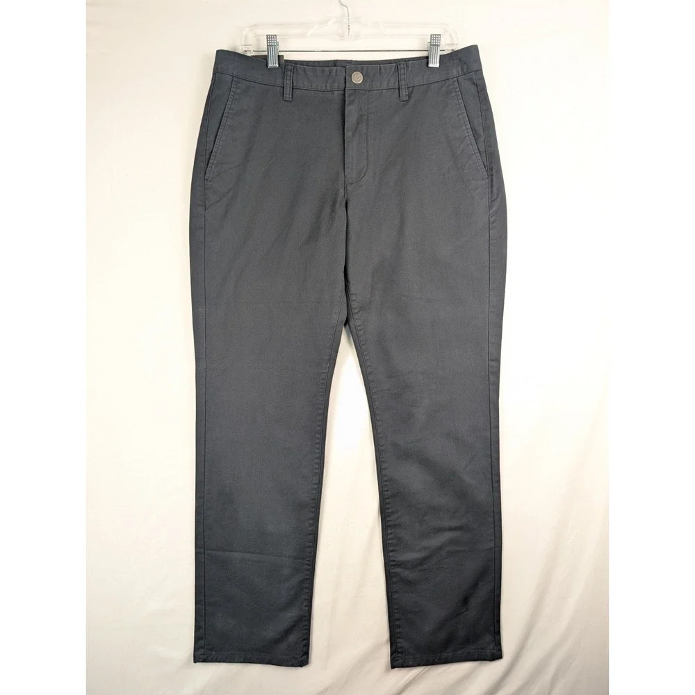 NEW Bonobos Stretch Washed Chinos Mens 33x30 Jet Blue Slim Pants Flat Front
